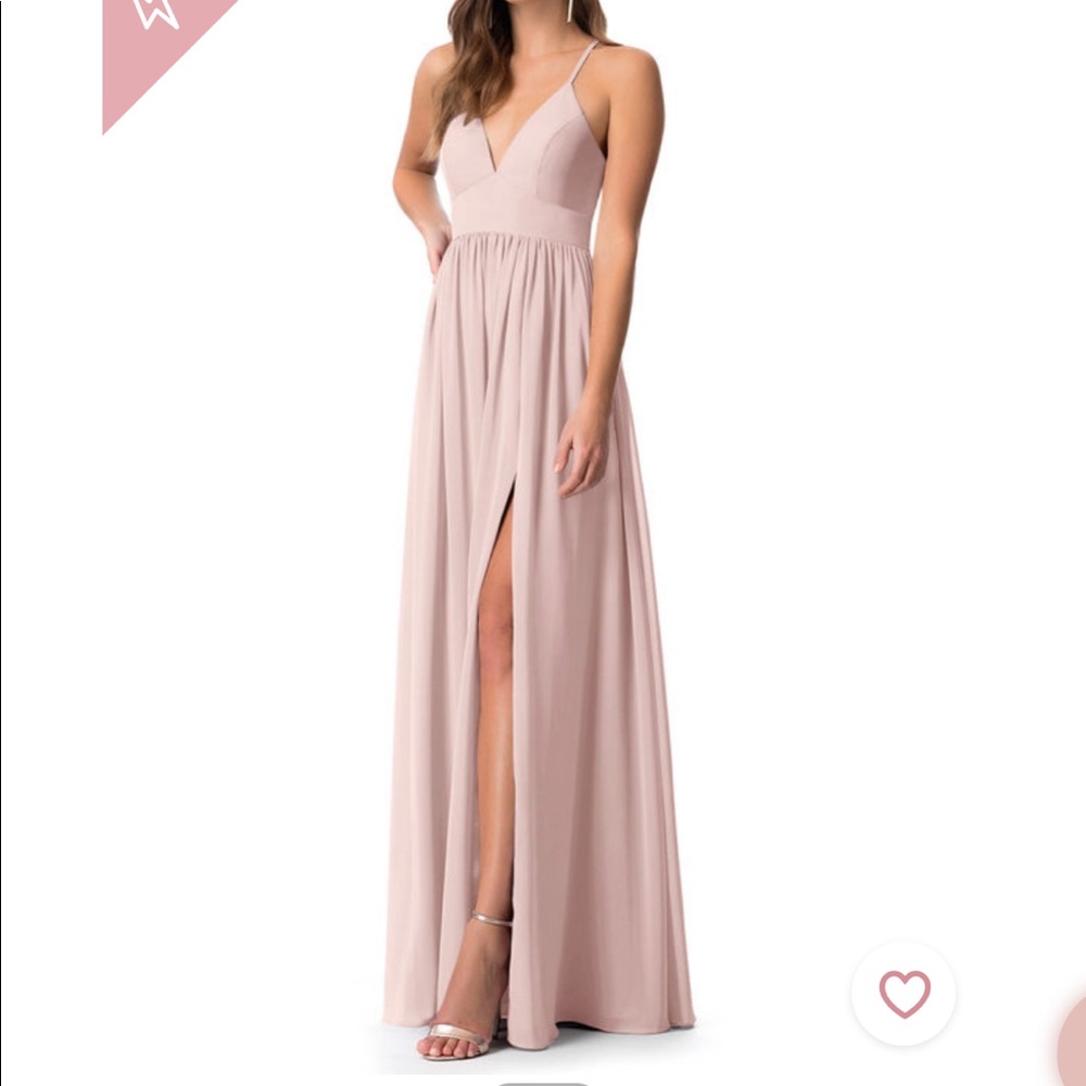 Azazie floor length chiffon bridesmaid dress